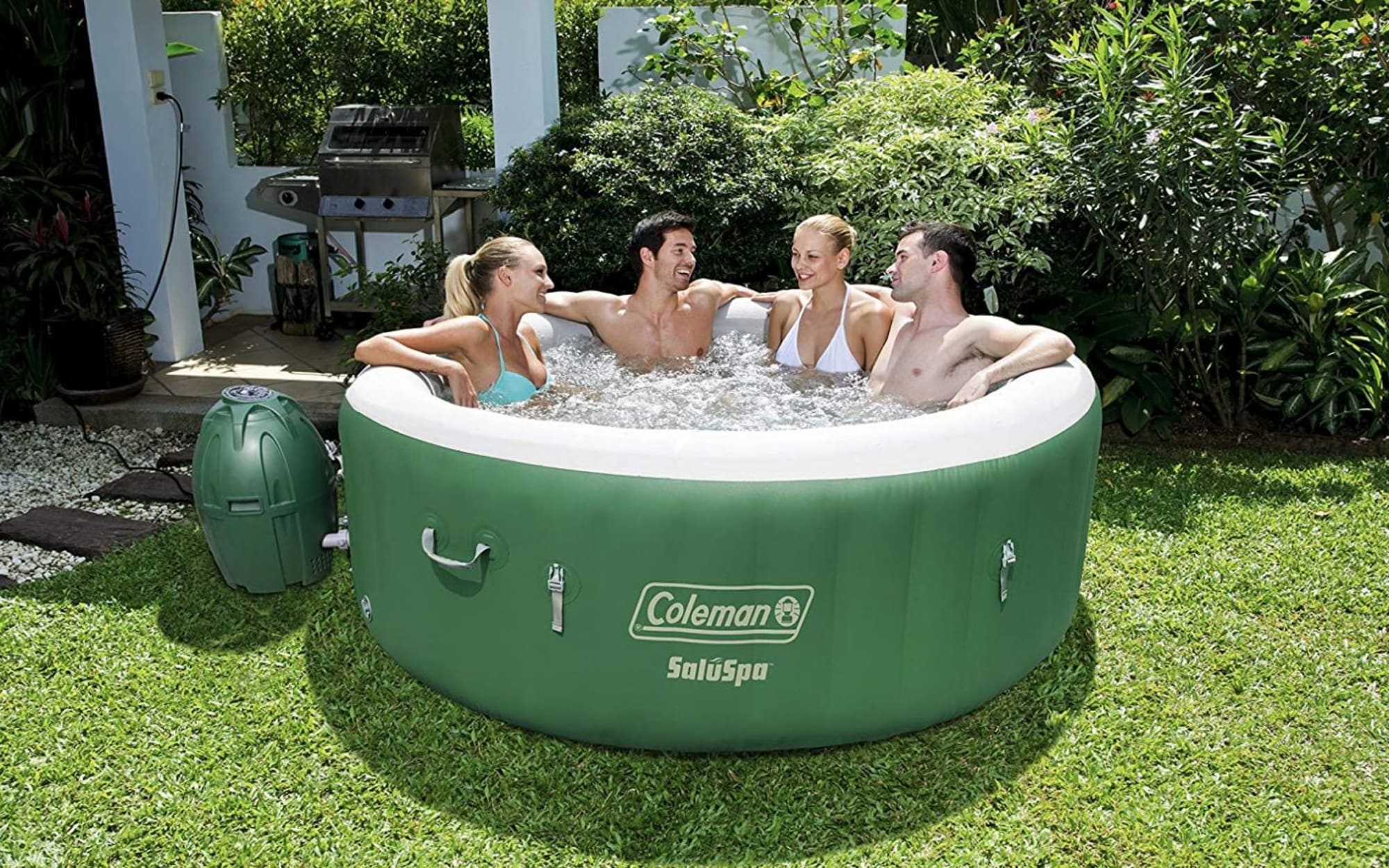 Plop This Coleman Inflatable Hot Tub On Your Lawn And Relax In Style